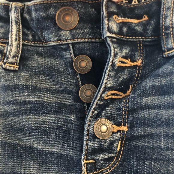 American Eagle Next Level Stretch Distressed Jeans Size 0 Short - Picture 5 of 5